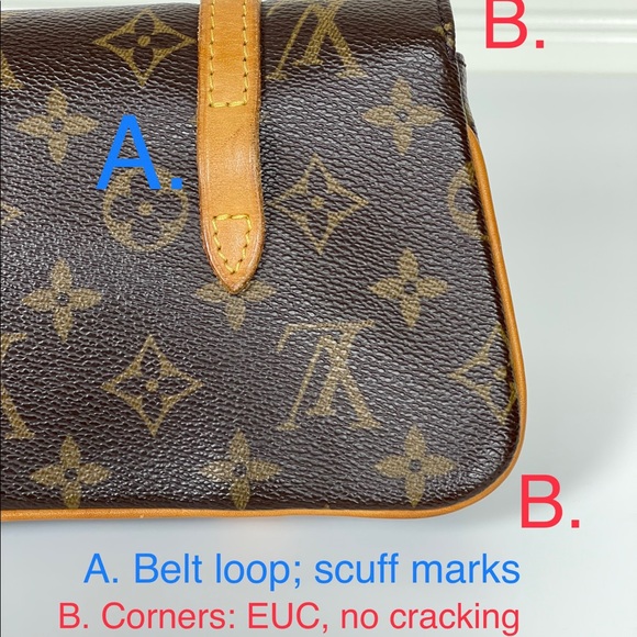 Louis Vuitton POCHETTE MARELLE Waist Bum Bag M10015 Monogram LV - EUC fanny - Picture 10 of 17